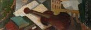 Composition Au Violon Et Aqueduc by Andre Mare