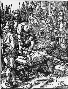 Christ Nailed to the Cross by Albrecht Durer