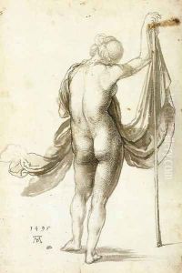 Female Nude from Behind by Albrecht Durer