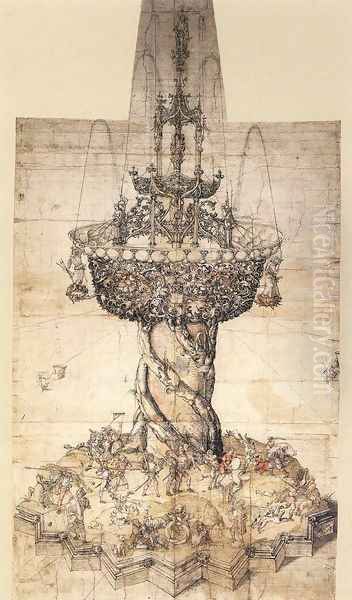 Sketch of a Table Fountain - view 1