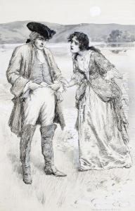 A Moonlit Encounter by William Henry Margetson
