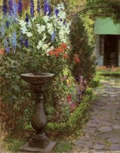 The Bird Bath by William Henry Margetson