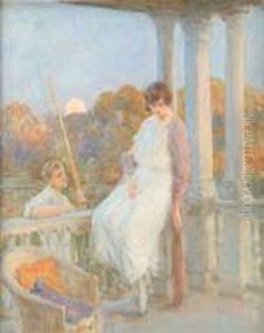 Youngcouple Upon A Porch