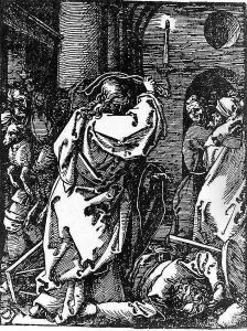 Christ Driving Money Changers from Temple by Albrecht Durer