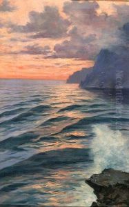 Tramonto A Capri by Cesare Mariani