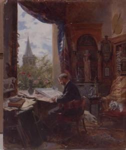 Lartiste Dans Son Atelier. Lartiste Dans Son Atelier.