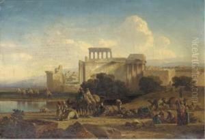 Travellers At An Oasis