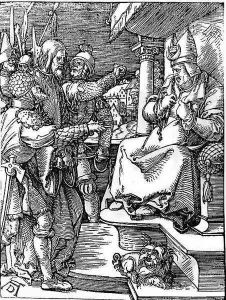 Christ Before Caiaphas 2 by Albrecht Durer