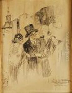 En La Verbena by Ricardo Marin Y Llovet