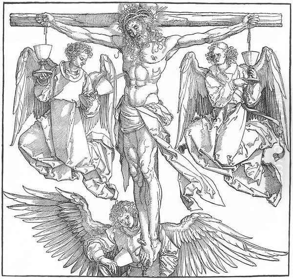 Christ on the Cross with Three Angels - view 1