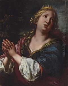 Saint Catherine Of Alexandria by Onorio Marinari