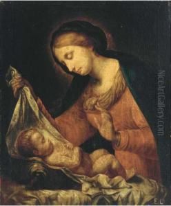 The Madonna Del Velo by Onorio Marinari