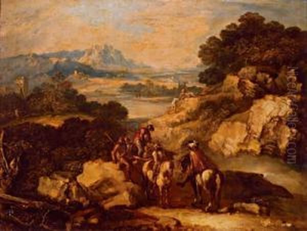 Cavalieri In Un Paesaggio - view 1