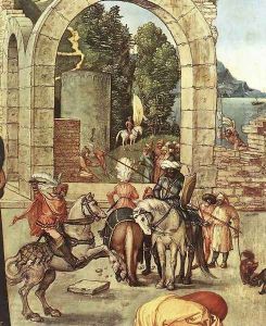 The Adoration of the Magi (detail 3) by Albrecht Durer