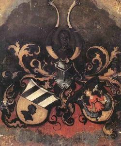 Combined Coat-of-Arms of the Tucher and Rieter Families by Albrecht Durer