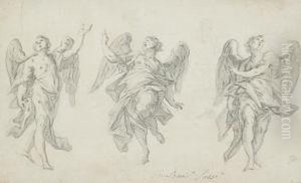 Studies Of Three Angels - view 1