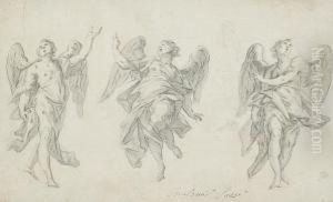 Studies Of Three Angels by Mariotti, Giovanni Battista