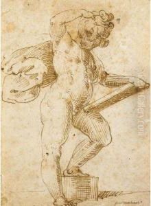 Figura Di Putto Con Tavoletta by Mariotti, Giovanni Battista