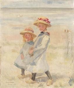 Two Young Girls In The Dunes