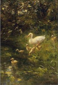 Ducks On The Waterfront by Willem Maris