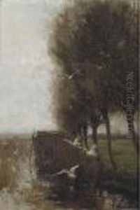 Flying Ducks by Willem Maris