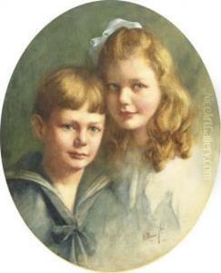 Sweet Siblings: Doubleportrait Of A Boy And A Girl