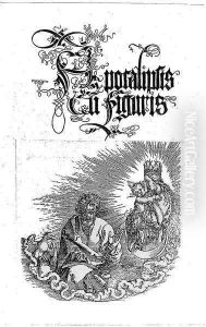 Virgin & Child Appearing to St.John while He Writes his Revelations by Albrecht Durer