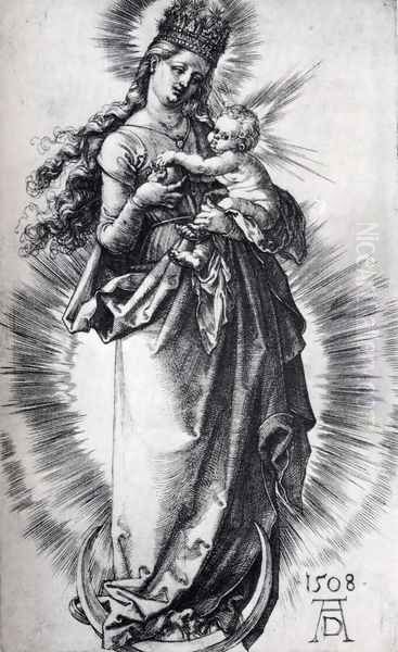 The Virgin On The Crescent With A Crown Of Stars (First State) - view 1