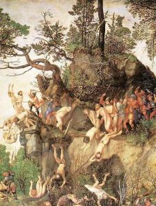The Martyrdom of the Ten Thousand (detail 1) by Albrecht Durer