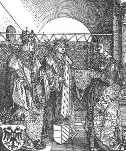 Triumphal Arch (detail 09) by Albrecht Durer