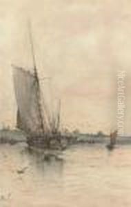 Returning To Harbour by Albert Ernest Markes