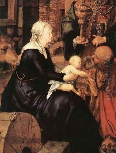The Adoration of the Magi (detail 1) by Albrecht Durer