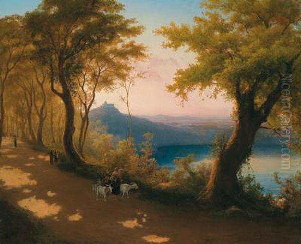 View Of Lake Albano And Castel Gandolfo - view 1