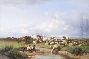 Sosta Nella Campagna Romana by Andreas Marko
