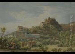 Sudlandische Landschaft Mit Ruine by Karoly Marko