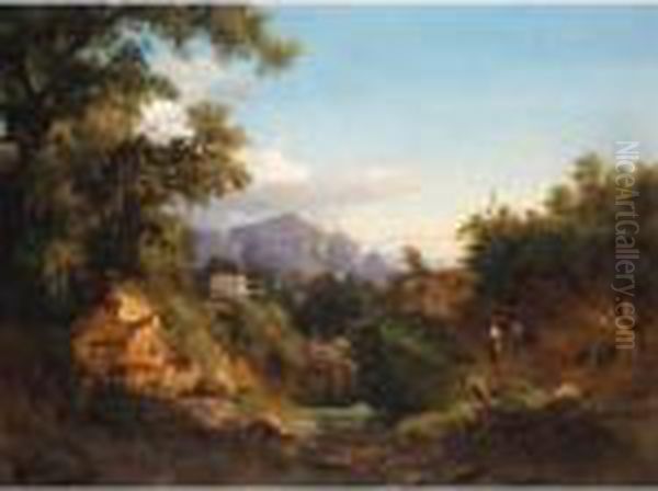 Lovers On A Path Near Villa Labeggi - view 1