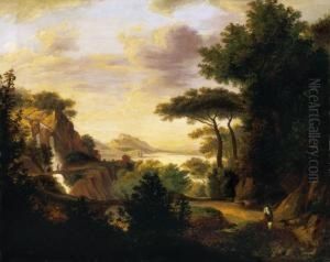 Italian Landscape, About 1850 by Karoly Marko