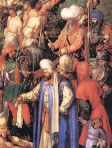 The Martyrdom of the Ten Thousand (detail 2) by Albrecht Durer