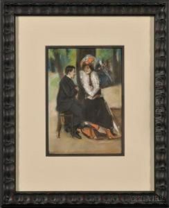 Couple On A Park Bench by Artur Markowicz