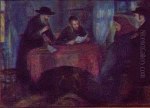 Mother And Son In The Rabbai House by Artur Markowicz