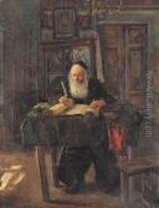 Scripture Copyist In His Chamber