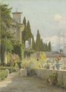 In The Garden, Granada by George Marks