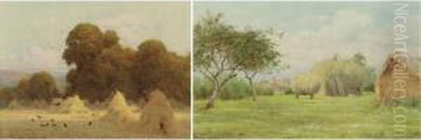 Haystacks And An August Eve In A Hayfield: Two Works - view 1