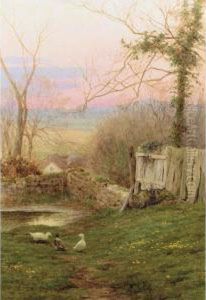 Evening's Final Hour And A Mill Pond: Two Works