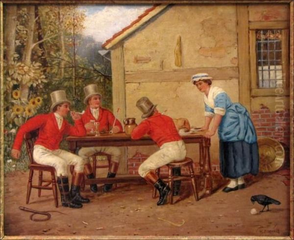 Three Riders At Lunch - view 1