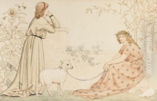 Pre-raphaelite Figure - view 1