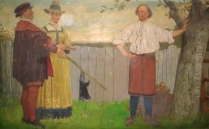 The Apple Tree. by Henry Stacy Marks