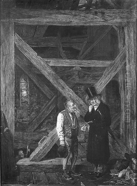Signed And Dated 1860, Also
Signed And Inscribed On Stretcher, With Original Labels And Poem To
Reverse - view 1