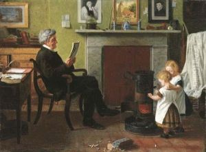 In Father's Study by Henry Stacy Marks