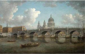 A View Of Blackfriars Bridge by William Marlow